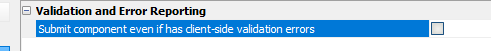 The Submit component even if has client-side errors property setting.